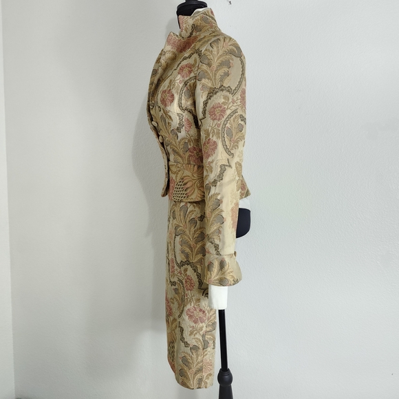 Emmanuel Ungaro Dior Reminiscent Luxury Brocade Peplum Suit Yves $t Lauren - Picture 7 of 16